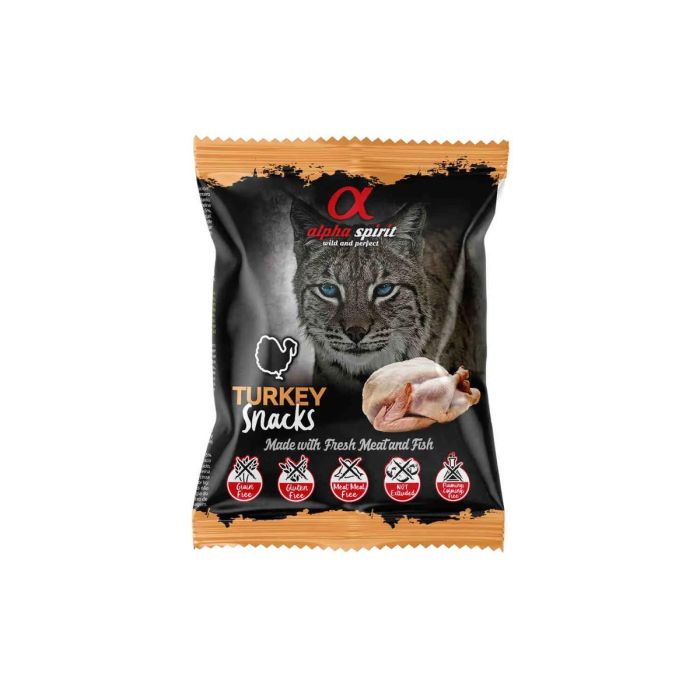 Alpha Spirit Spirit Feline Pavo Snacks 24x50 grs