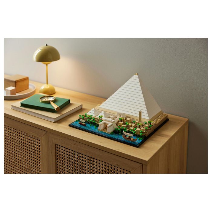 LEGO 21058 Architecture La Gran Pirámide de Giza, modelo de hobby creativo para construir, monumento mundial y decoración
