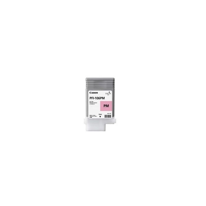 Canon Cartucho de Tinta PFI-106PM Magenta Foto Original 130ml para IPF6300/IPF6400/IPF6450/IPF6400S Ref. 6626B001