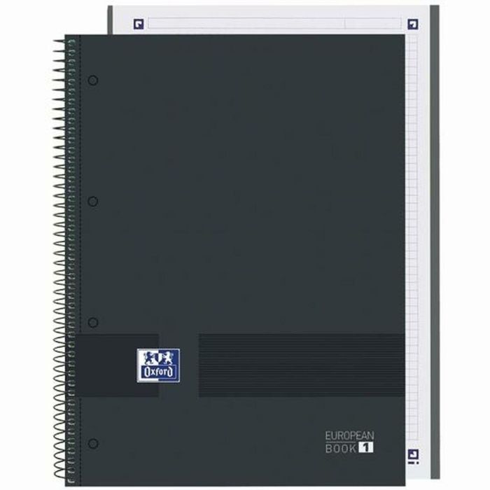 Cuaderno Oxford European Book Write&Erase Negro A4 80 Hojas (5 Unidades) 1