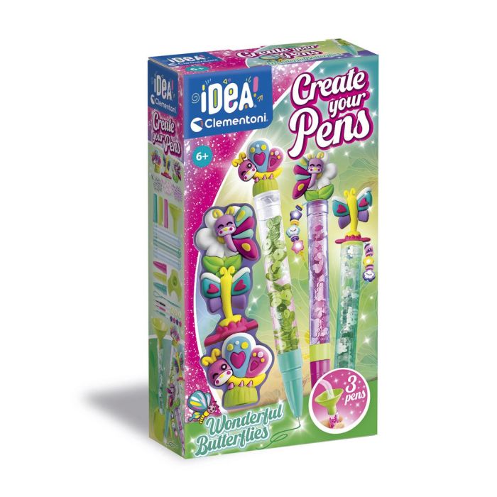 Clementoni 18873 Mini Laboratorios Kit Creativo para Montar y Personalizar 3 Bolígrafos Mariposa con 4 Tintas +6 años 1 Clementoni 18873 Mini Laboratorios Kit Creativo para Montar y Personalizar 3 Bolígrafos Mariposa con 4 Tintas +6 años 1