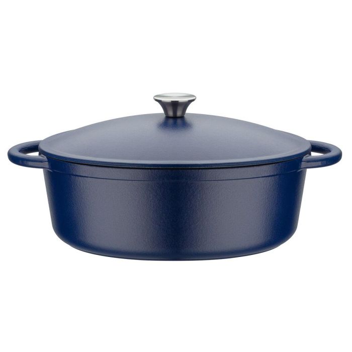 GSW Cocotte Blue Magic de Hierro Fundido Azul 33x26cm con fondo esmaltado, óptima distribución de calor, apta para inducción y horno 240°C GSW Cocotte Blue Magic de Hierro Fundido Azul 33x26cm con fondo esmaltado, óptima distribución de calor, apta para inducción y horno 240°C