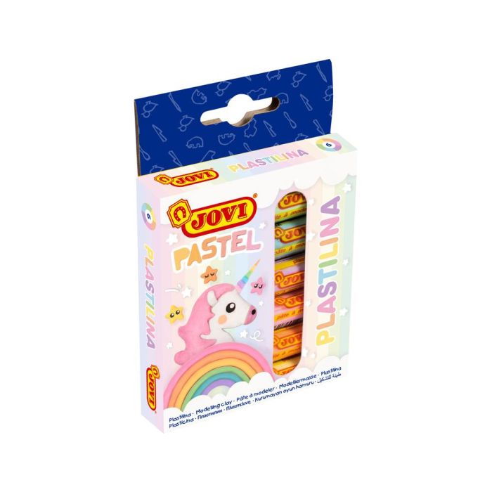 Plastilina Jovi 90 Estuche 6 Barras Colores Pastel Surtidos 15 gr 1