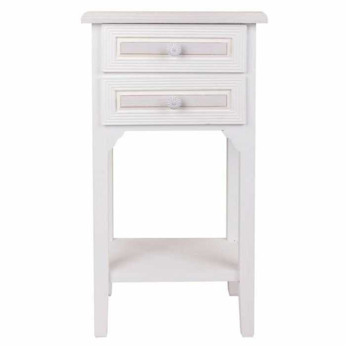 Mesita de Noche Alexandra House Living Blanco 26 x 69 x 37 cm 5