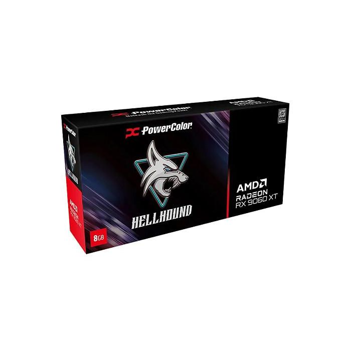 PowerColor RX 9060 XT 8GB GDDR6 Radeon Hellhound OC 3 Fan Tarjeta Gráfica 1 PowerColor RX 9060 XT 8GB GDDR6 Radeon Hellhound OC 3 Fan Tarjeta Gráfica 1