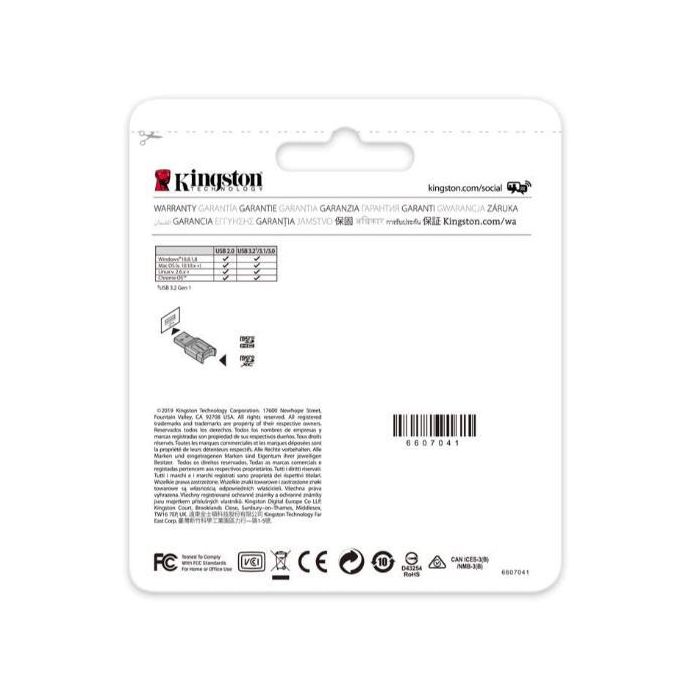 Kingston MLPM Lector de Tarjetas MicroSD USB 3.2 UHS-II 3