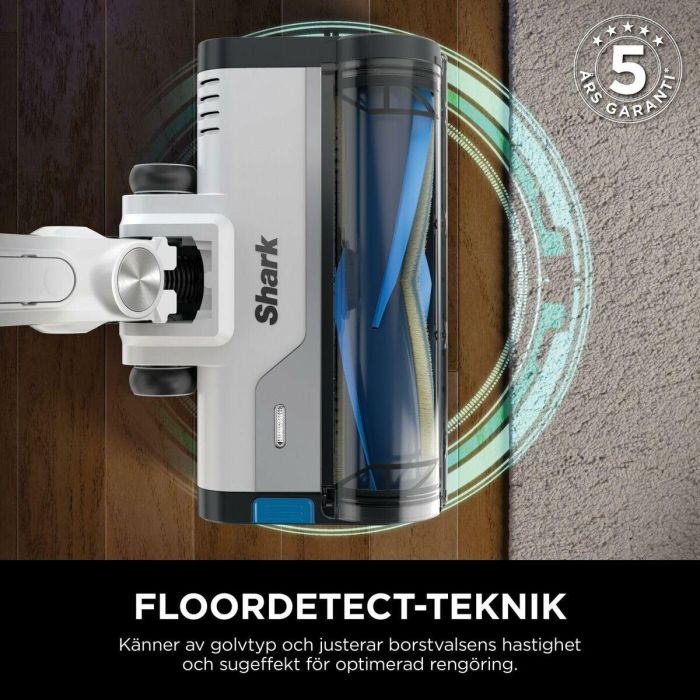 Shark Aspiradora de escoba inalámbrica IZ380EU, Ligera y flexible, Tecnología FloorDetect, Antienredos 13