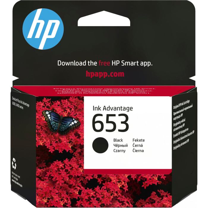 HP 3YM75AE Tinte Original 653 Negro