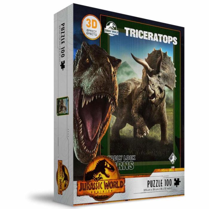 SD TOYS Puzzle 3D Triceratops Jurassic World 100 piezas