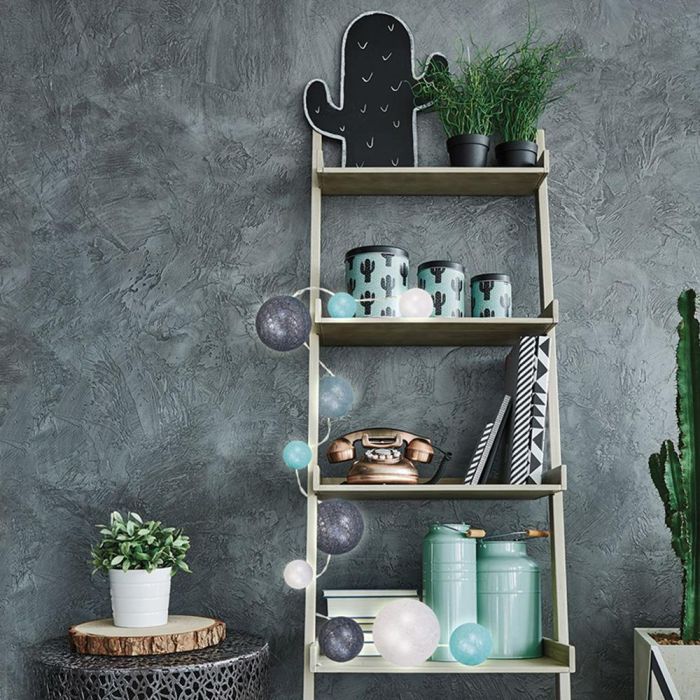 Home Deco Factory Guirnalda Luz 10 Led Azul/Gris Decoración Hogar 3 Home Deco Factory Guirnalda Luz 10 Led Azul/Gris Decoración Hogar 3