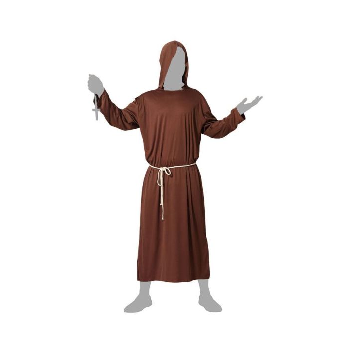 Disfraz Monje Hombre Adulto Marrón XS-S 4 Disfraz Monje Hombre Adulto Marrón XS-S 4