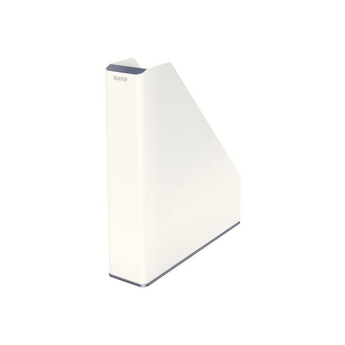 Revistero Plastico Leitz Wow Dual Blanco Perla/Gris