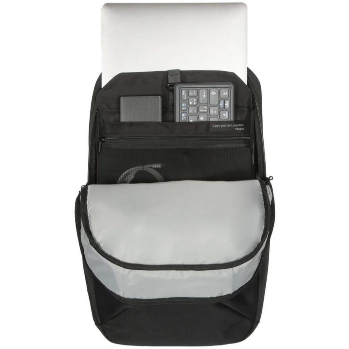 Targus Mochila Ecosmart para Portátil 16 Pulgadas, Antirobo, Hecha de Material Reciclado, Negro 2