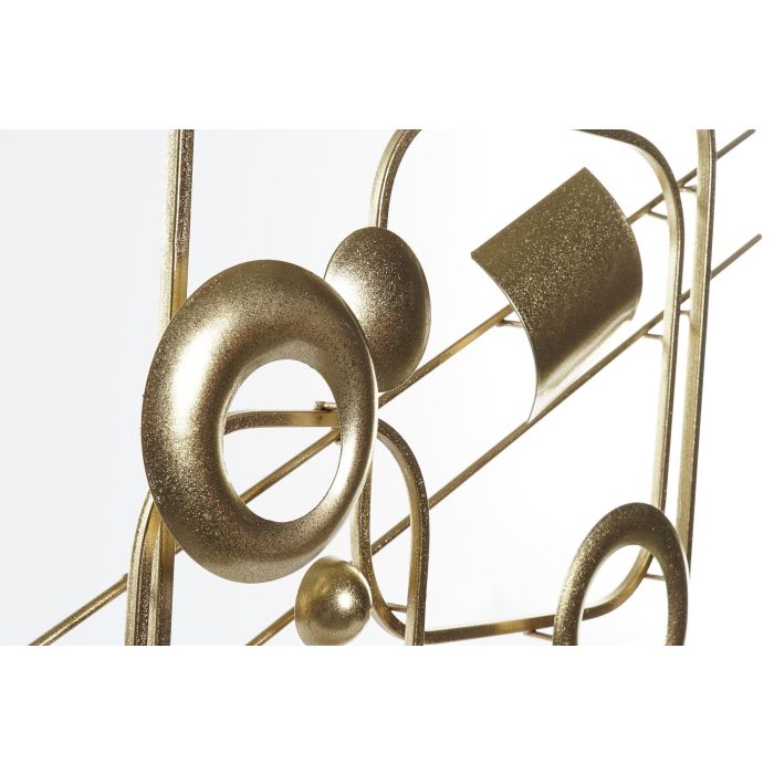 DKD Home Decor Panel Decorativo Glam Moderno de Metal Dorado, 56.5 cm Alto x 54 cm Ancho x 8.3 cm Fondo, Set de 2 1 DKD Home Decor Panel Decorativo Glam Moderno de Metal Dorado, 56.5 cm Alto x 54 cm Ancho x 8.3 cm Fondo, Set de 2 1