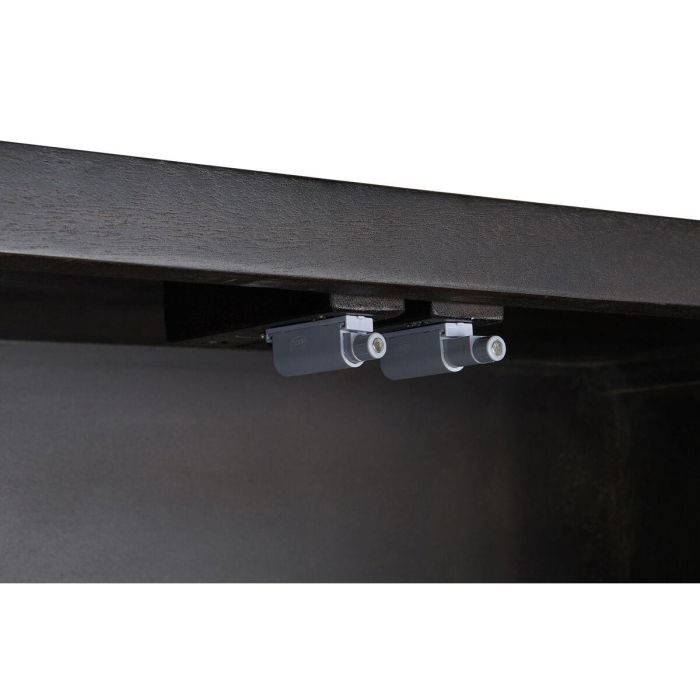 DKD Home Decor Armario Moderno Marrón Oscuro Dorado 100x40x175 cm de Acacia y Metal con 2 Puertas y 2 Cajones 8