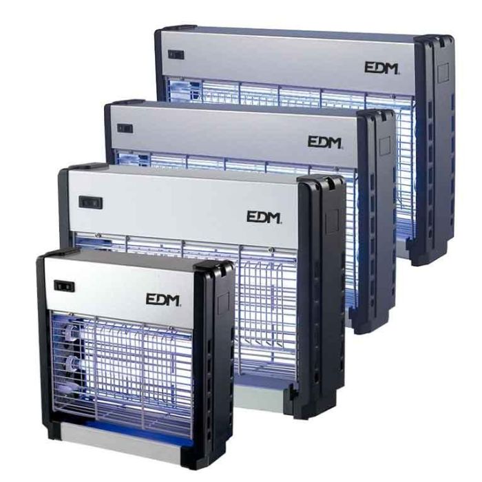 Edm alxanxp Mata insectos profesional eléctrico 2x6w 30m² 26x25,5x9cm color cromo/negro 1 Edm alxanxp Mata insectos profesional eléctrico 2x6w 30m² 26x25,5x9cm color cromo/negro 1