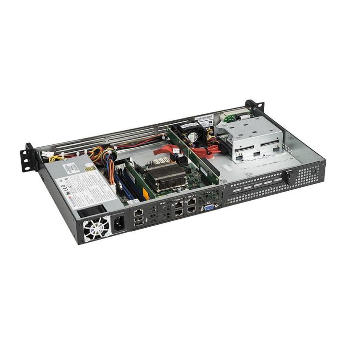 bluechip Serverline R11201s Servidor Rack 1U con Intel Atom C3558, 16 GB DDR4 y 480 GB SSD