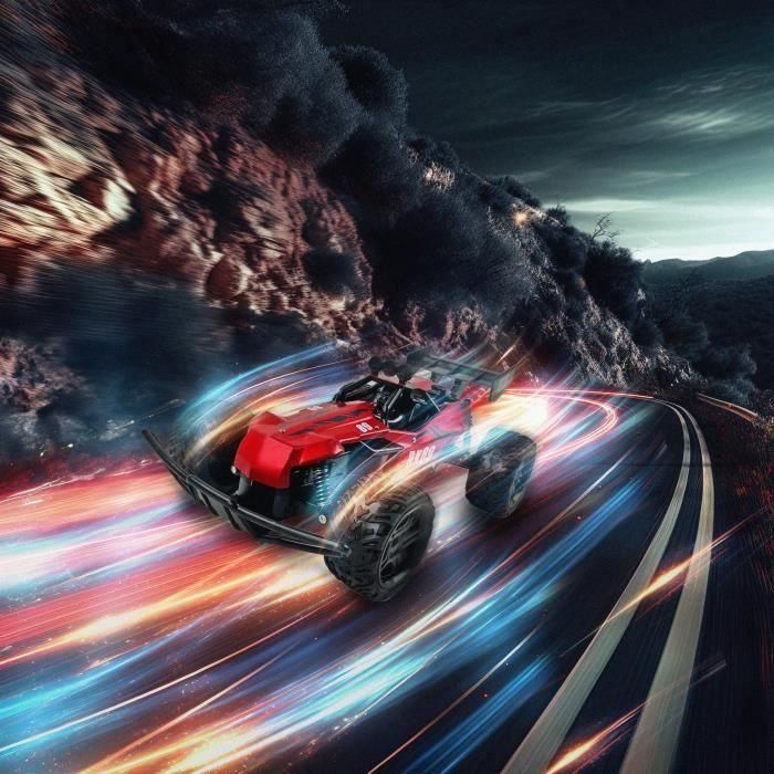 TURBO CHALLENGE TUR3301040937217 Coche Teledirigido RX Car 89 Rojo 1/12 con Batería Recargable y Pilas incluidas, Metal 2