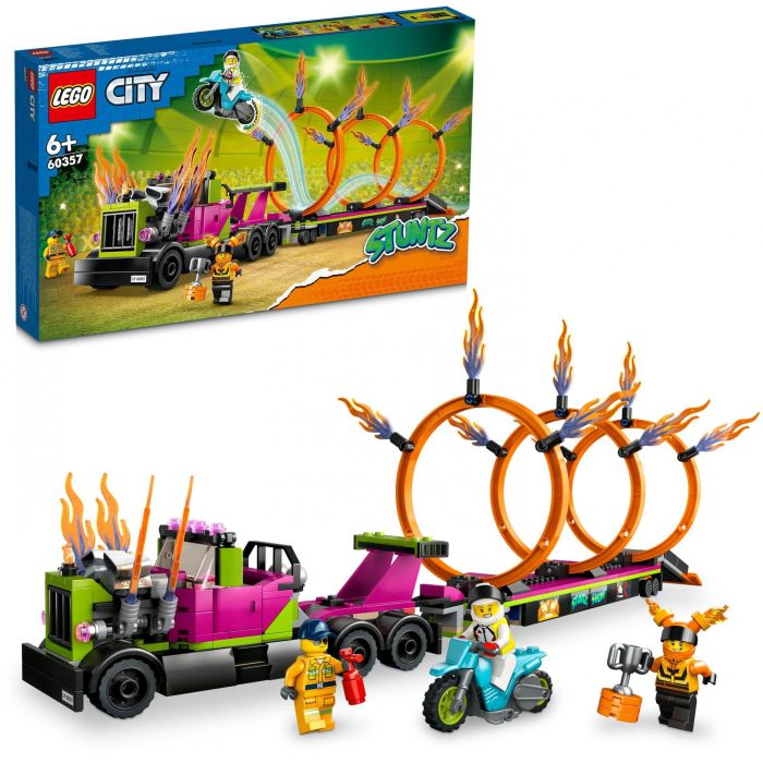 Lego City Stuntz 60357 El desafío Cascade: círculos de incendios, juguete de motocicleta con camión 13 Lego City Stuntz 60357 El desafío Cascade: círculos de incendios, juguete de motocicleta con camión 13
