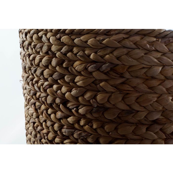DKD Home Decor Cesta Balines Marron Junco Set de 2 51 x 30 x 51 cm Hecho a Mano Reciclable 2