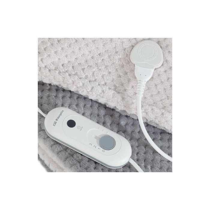 Orbegozo Manta Eléctrica MAH 1750 Gris, 3 Niveles de Temperatura, Calentamiento Rápido, Lavable, 170x100 cm 4