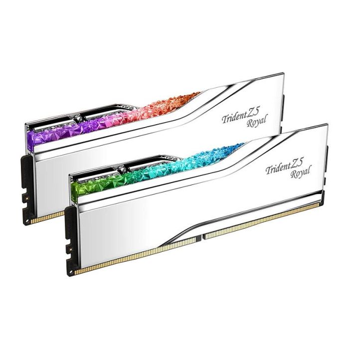 G.Skill Trident Z5 Royal F5-7200J3445G16GX2-TR5S 32GB (2x16GB) DDR5 7200MHz CL34 Kit de Memoria RGB para PC con Disipador Térmico G.Skill Trident Z5 Royal F5-7200J3445G16GX2-TR5S 32GB (2x16GB) DDR5 7200MHz CL34 Kit de Memoria RGB para PC con Disipador Térmico