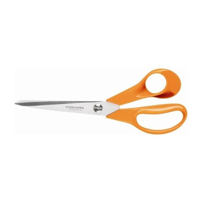 Fiskars 9863 Tijeras Classic de Tapicería y Costura 25cm Punta Roma para Mano Derecha. Ideales para Telas Gruesas.
