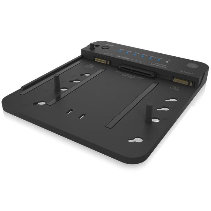 ICY BOX IB-2913MCL-C31 USB-C 3.2 Klon- und DockingStation für 2x M.2 NVMe/SATA SSD und 3.5"/2.5" HDD/SSD 4