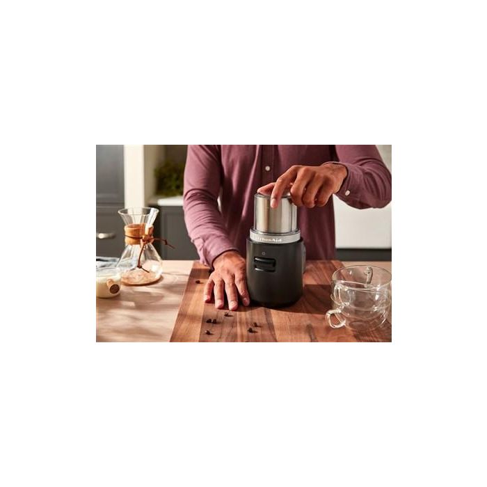 Kitchenaid 5KBGR111BM Molinillo de Café Inalámbrico con Batería Go, Negro Mate 4