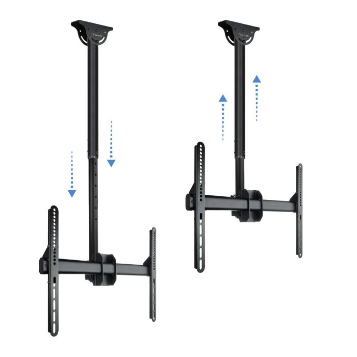 TooQ LPCE1170TSLI-B Soporte Techo TV Giratorio Inclinable Nivelable 37-70" VESA 200x200-600x400 50kg Techos Inclinados Negro 1 TooQ LPCE1170TSLI-B Soporte Techo TV Giratorio Inclinable Nivelable 37-70" VESA 200x200-600x400 50kg Techos Inclinados Negro 1