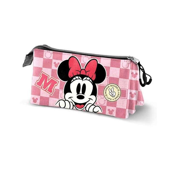Karactermania Estuche Portatodo Triple Minnie Mouse Journey, Rosa, 23 x8 x11 cm 0 Karactermania Estuche Portatodo Triple Minnie Mouse Journey, Rosa, 23 x8 x11 cm 0