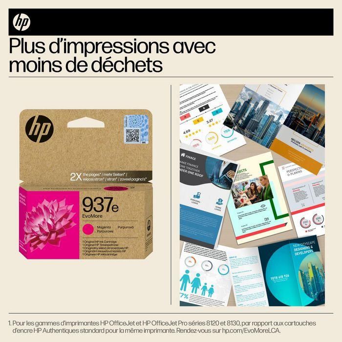 HP 937e EvoMore Magenta Original Ink Cartridge 34 HP 937e EvoMore Magenta Original Ink Cartridge 34