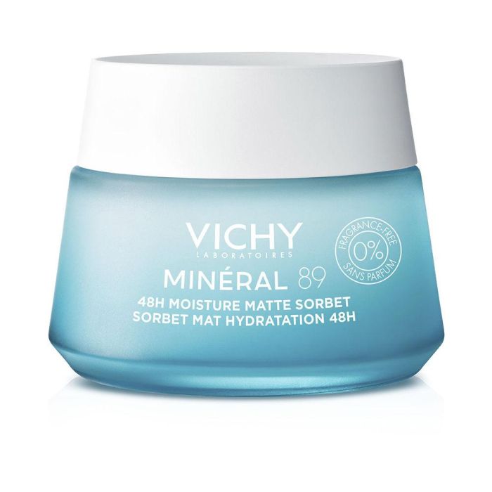 Vichy Mineral 89 Gel Sorbete Mate Hidratante 48H con Ácido Hialurónico para Pieles Mixtas y Grasas 50 ml Vichy Mineral 89 Gel Sorbete Mate Hidratante 48H con Ácido Hialurónico para Pieles Mixtas y Grasas 50 ml