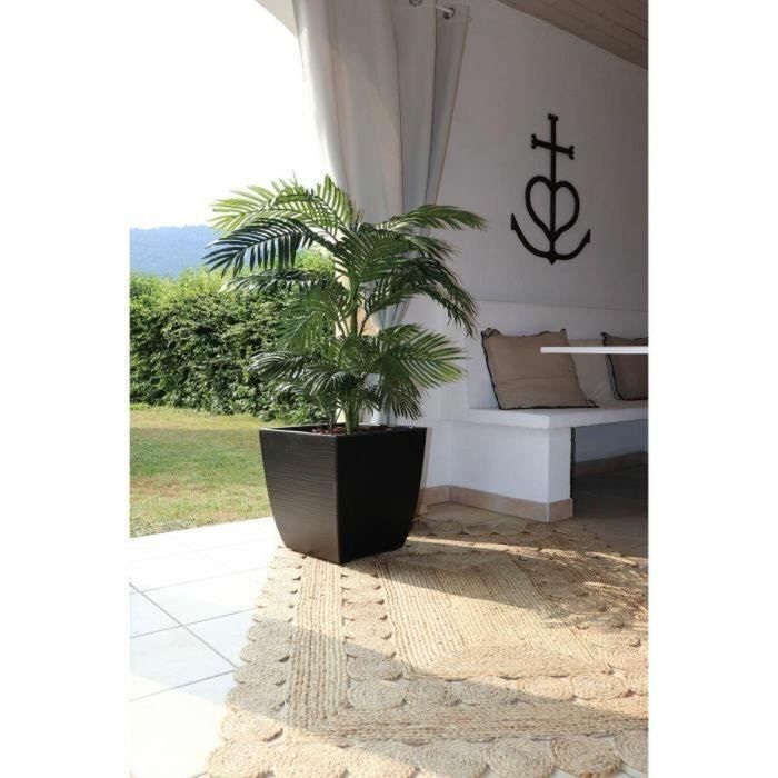 EDA Jardinera Cuadrada Diva Stone 42 L - con Bandeja Extraíble - Exterior o Interior - Decoración Onda - 43,5 x 43,5 x A.44,2 cm 4 EDA Jardinera Cuadrada Diva Stone 42 L - con Bandeja Extraíble - Exterior o Interior - Decoración Onda - 43,5 x 43,5 x A.44,2 cm 4