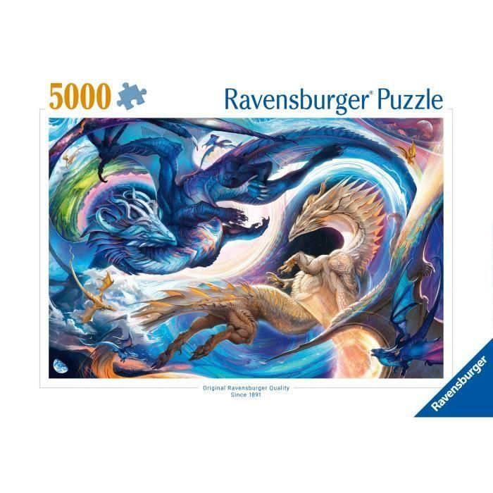 Ravensburger 12000813 Puzle de 5000 piezas: Dragón de día y de noche. Ideal para adultos y entusiastas, a partir de 14 años. 1 Ravensburger 12000813 Puzle de 5000 piezas: Dragón de día y de noche. Ideal para adultos y entusiastas, a partir de 14 años. 1