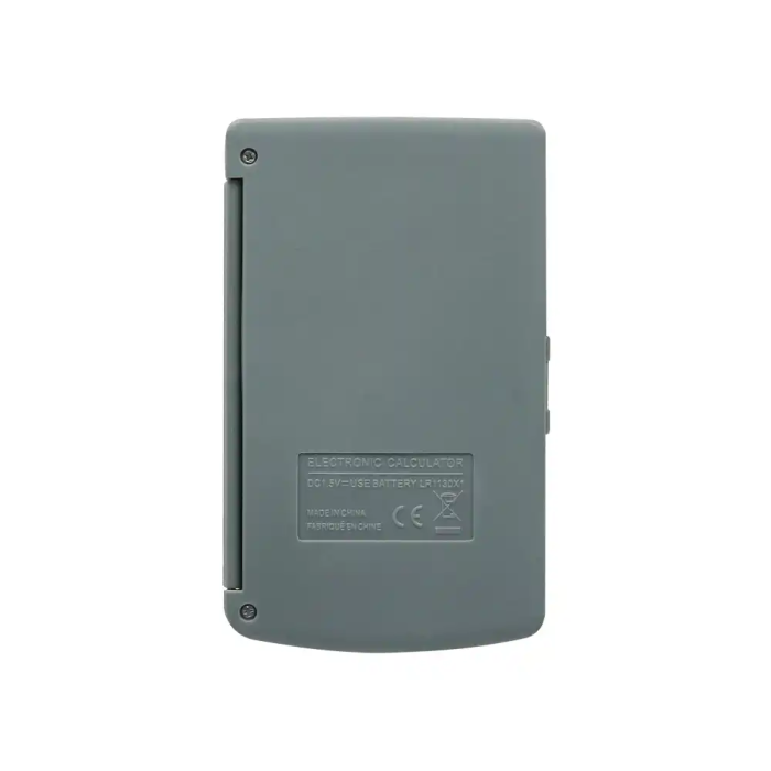 Liderpapel Calculadora Bolsillo XF15 10 Dígitos Solar y Pila Color Gris 123x75x12 mm 3