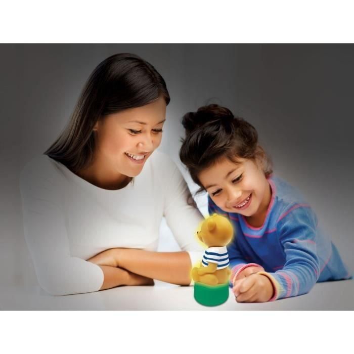 Lexibook Contador de Cuentos Oso 3D con Luz Nocturna, Música, Variación de Color, 30 Historias, 7 Melodías, LED, 17 cm (Francés) 2