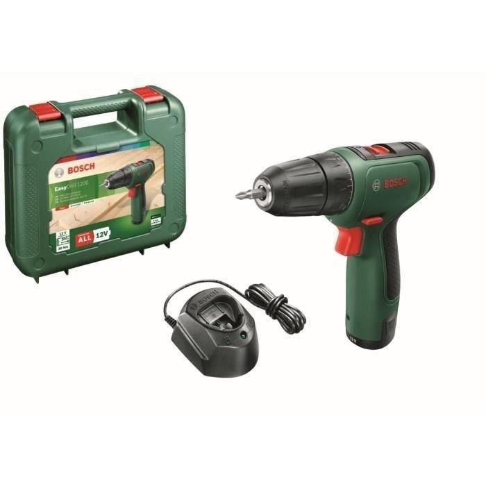 Bosch EasyDrill 1200 Taladro Inalámbrico Compacto 20 Posiciones Par 2 Velocidades con 2 Baterías 1.5 Ah 0 Bosch EasyDrill 1200 Taladro Inalámbrico Compacto 20 Posiciones Par 2 Velocidades con 2 Baterías 1.5 Ah 0