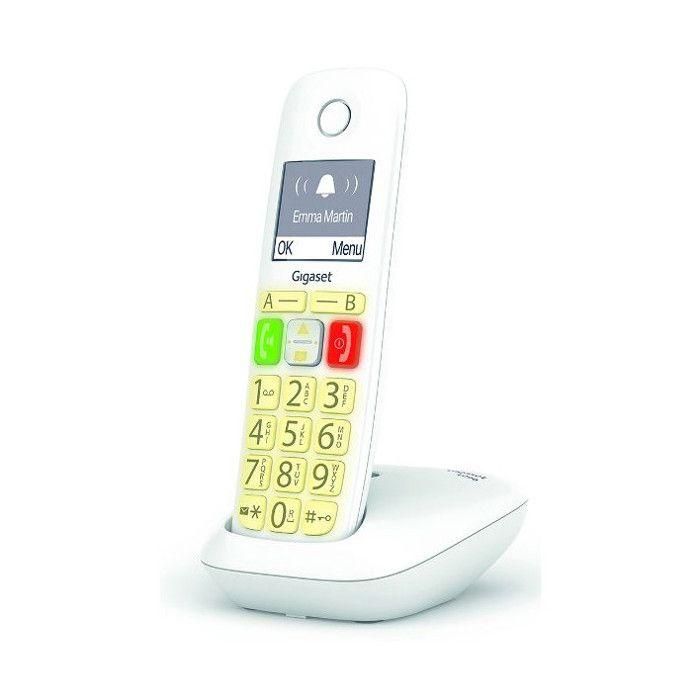 Teléfono fijo GIGASET E290 Blanco 2 Teléfono fijo GIGASET E290 Blanco 2