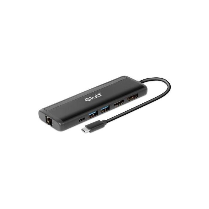 Club3D USB-8-in1-HUB USB-C > HDMI/DP/2xUSB/USB-C/RJ45 100W 2