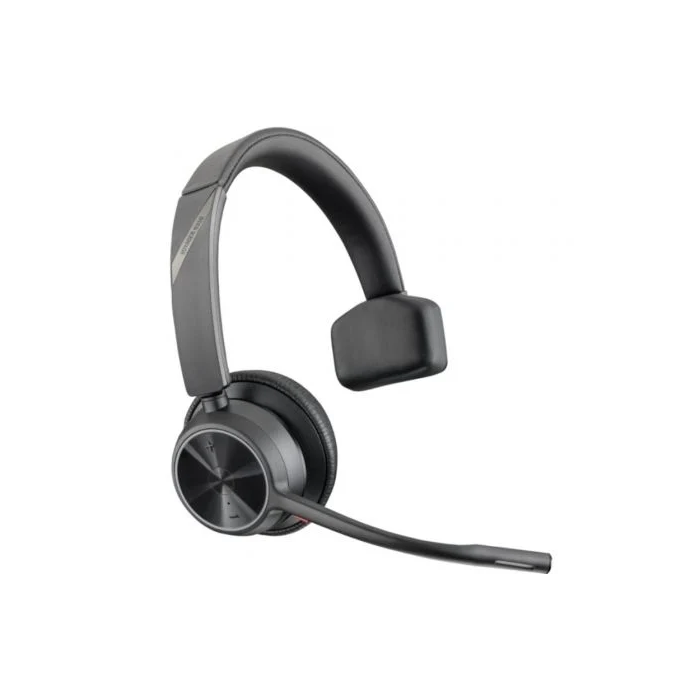 Poly Voyager 4310 Auricular Inalámbrico con Micrófono, Adaptador BT700 y Base de Carga, Bluetooth, Negro