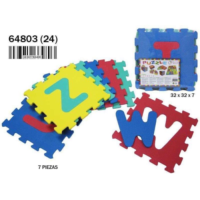 Rama Puzzle de Letras EVA 7 Piezas, 32x32x7 cm, Edad +18 Meses 2