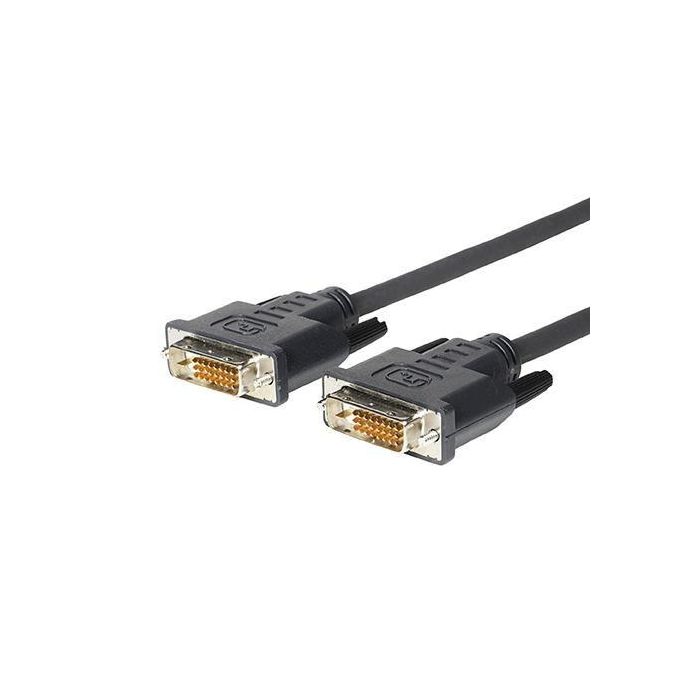 Vivolink PRO DVI - D 24 + 1: Cable DVI-D Dual Link M-M 3m Delgado, Flexible, 2560x1600, Triple Apantallamiento