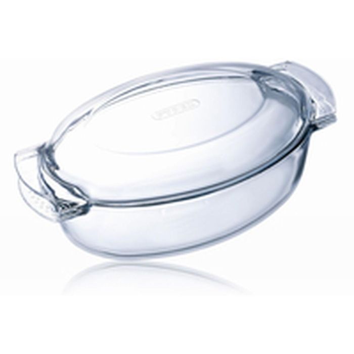 Pyrex 460A000 Cacerola ovalada Vidrio Borosilicato 38cm * 23cm 4.4L + 1.4L Classic 8