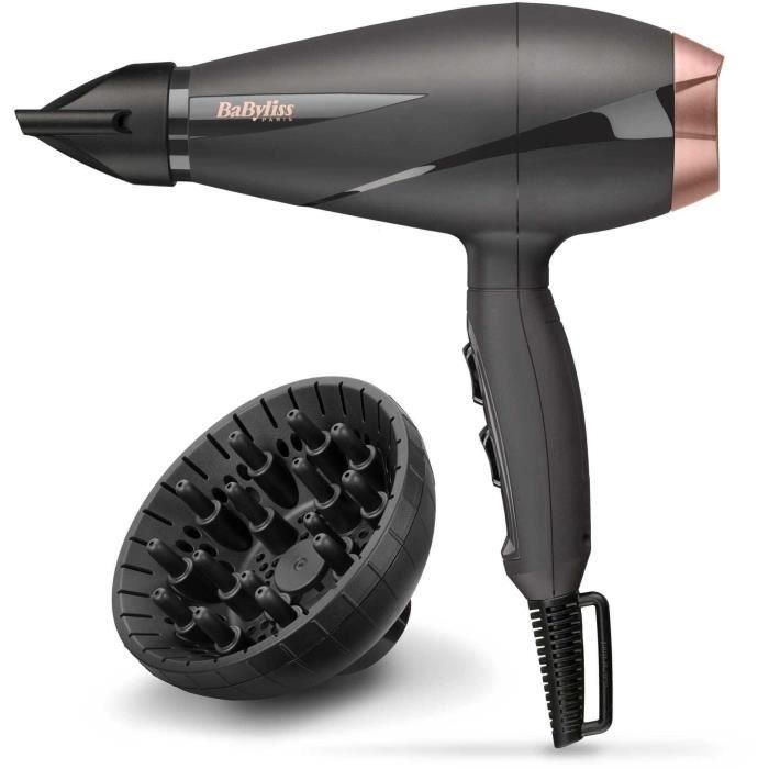 BABYLISS 6709DE - Secador de pelo Smooth Pro 2100W - 2 temperaturas / 2 velocidades - Velocidad del aire 106 km / h - Botón de aire frío 4 BABYLISS 6709DE - Secador de pelo Smooth Pro 2100W - 2 temperaturas / 2 velocidades - Velocidad del aire 106 km / h - Botón de aire frío 4