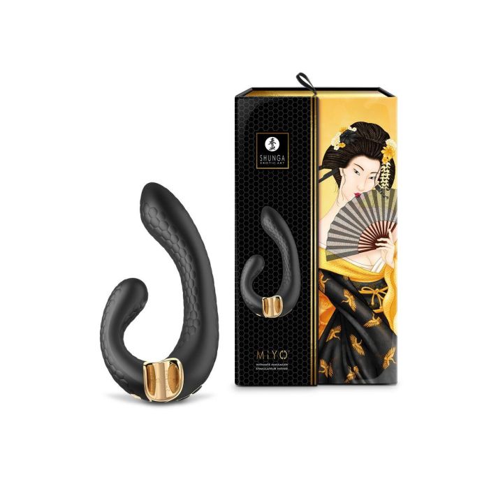 Vibrador Doble Estimulación Shunga Miyo Negro 2