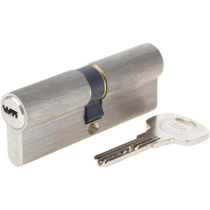 Cilindro de cierre desmontable YALE - Para puerta de entrada / exterior - 6 pines - 4 llaves - 40 x 40 mm 1 Cilindro de cierre desmontable YALE - Para puerta de entrada / exterior - 6 pines - 4 llaves - 40 x 40 mm 1