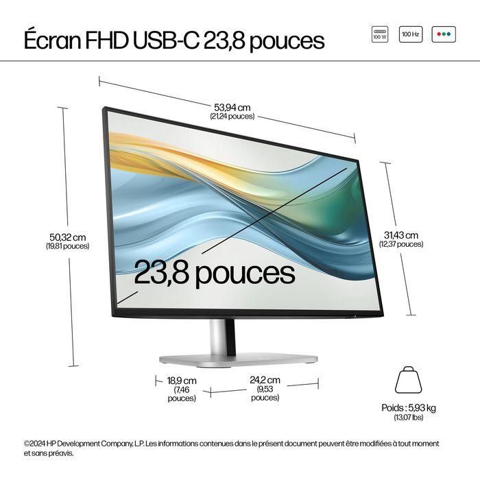 HP 524pu Monitor Series 5 Pro 23.8" FHD USB-C con Power Delivery 100W para PC y Periféricos 9 HP 524pu Monitor Series 5 Pro 23.8" FHD USB-C con Power Delivery 100W para PC y Periféricos 9