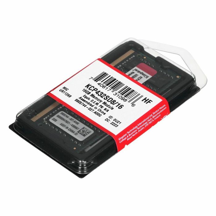 Kingston KCP432SD8/16 Módulo RAM DDR4 16GB 3200MHz CL22 para Portátil 15 Kingston KCP432SD8/16 Módulo RAM DDR4 16GB 3200MHz CL22 para Portátil 15
