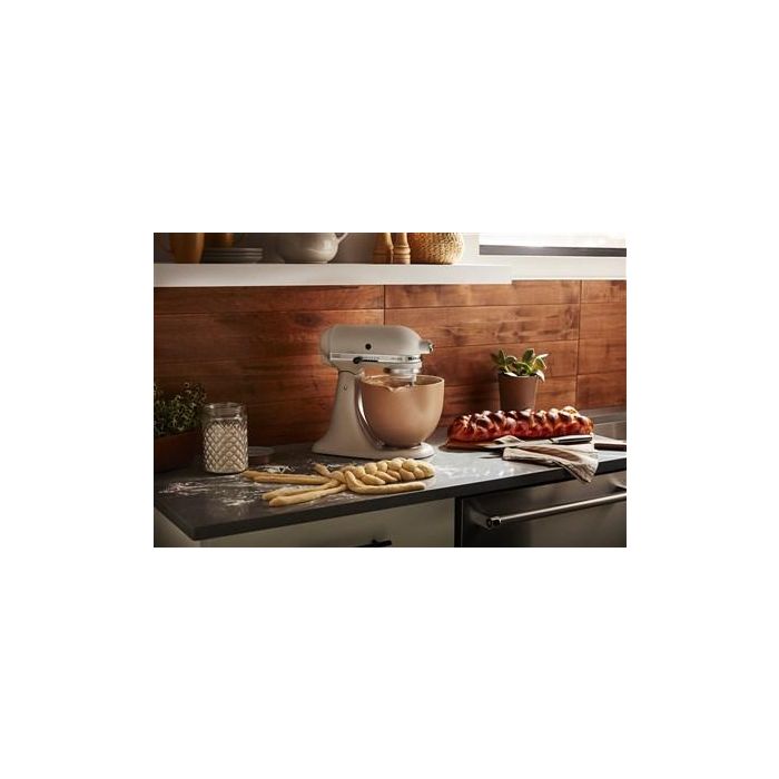 Kitchenaid 5KSM2CB5PFC Bol de Cerámica Fired Clay - Apto Microondas, Horno, Congelador y Lavavajillas, Ligero con Pico Vertedor y Asa 3